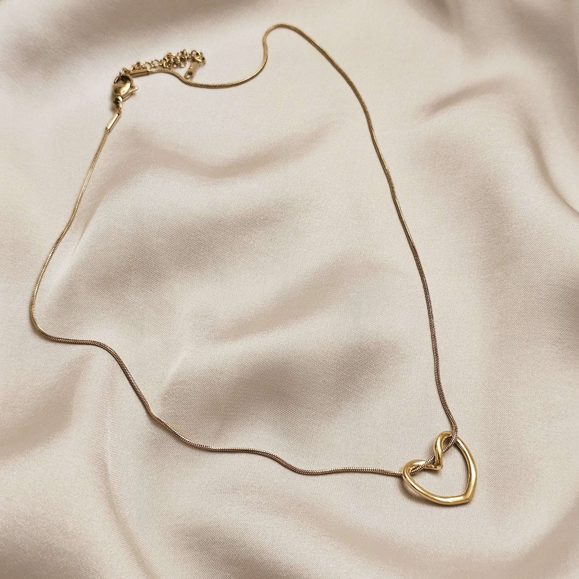 Twisted Love Heart Pendant Stainless Steel - FAH Jewelry