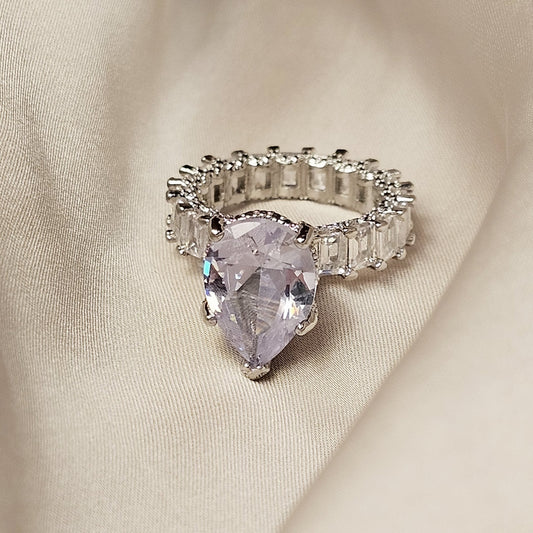 Unique Cocktail Pear Cut Engagement Ring - FAH Jewelry