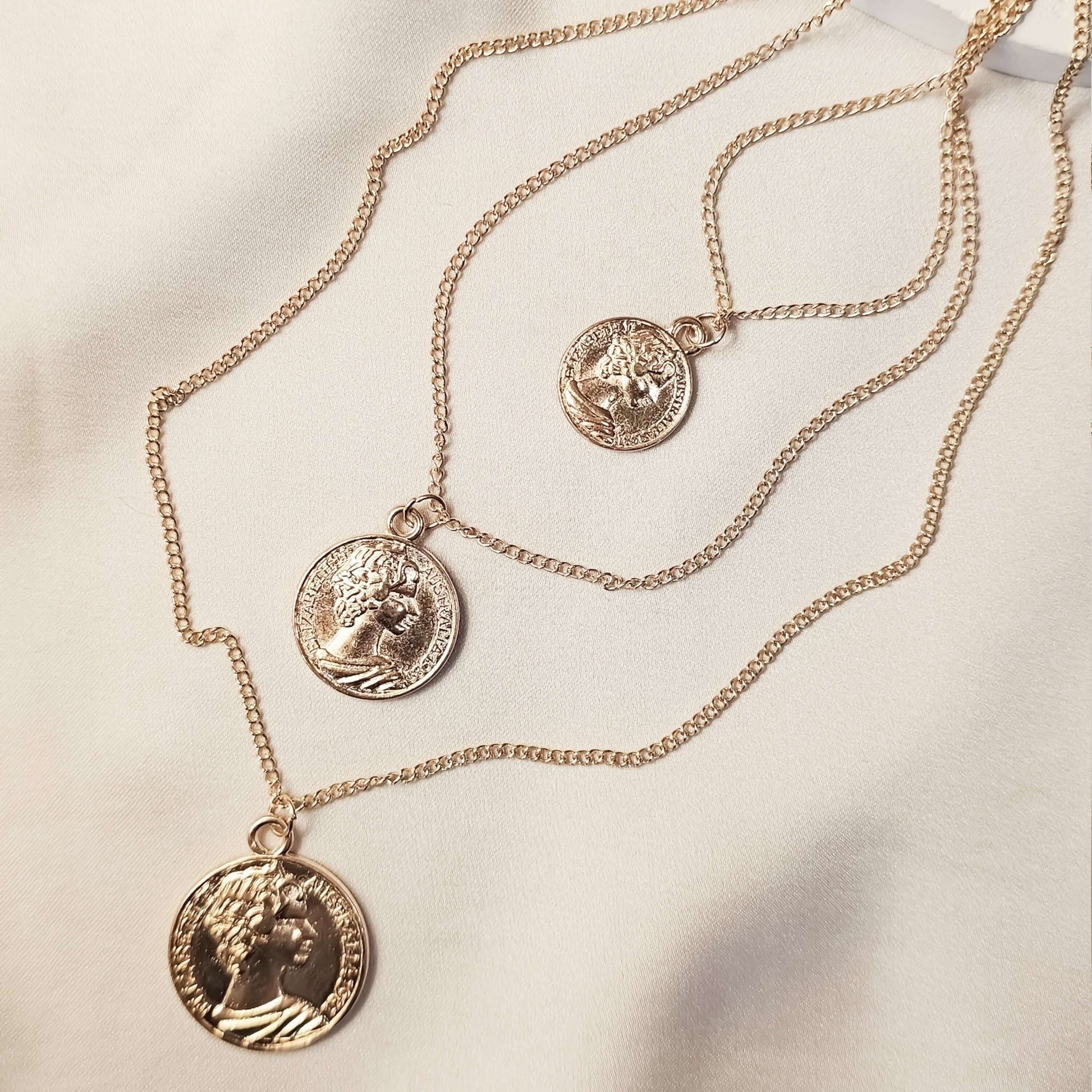 Vintage Coin Multilayered Pendants - FAH Jewelry