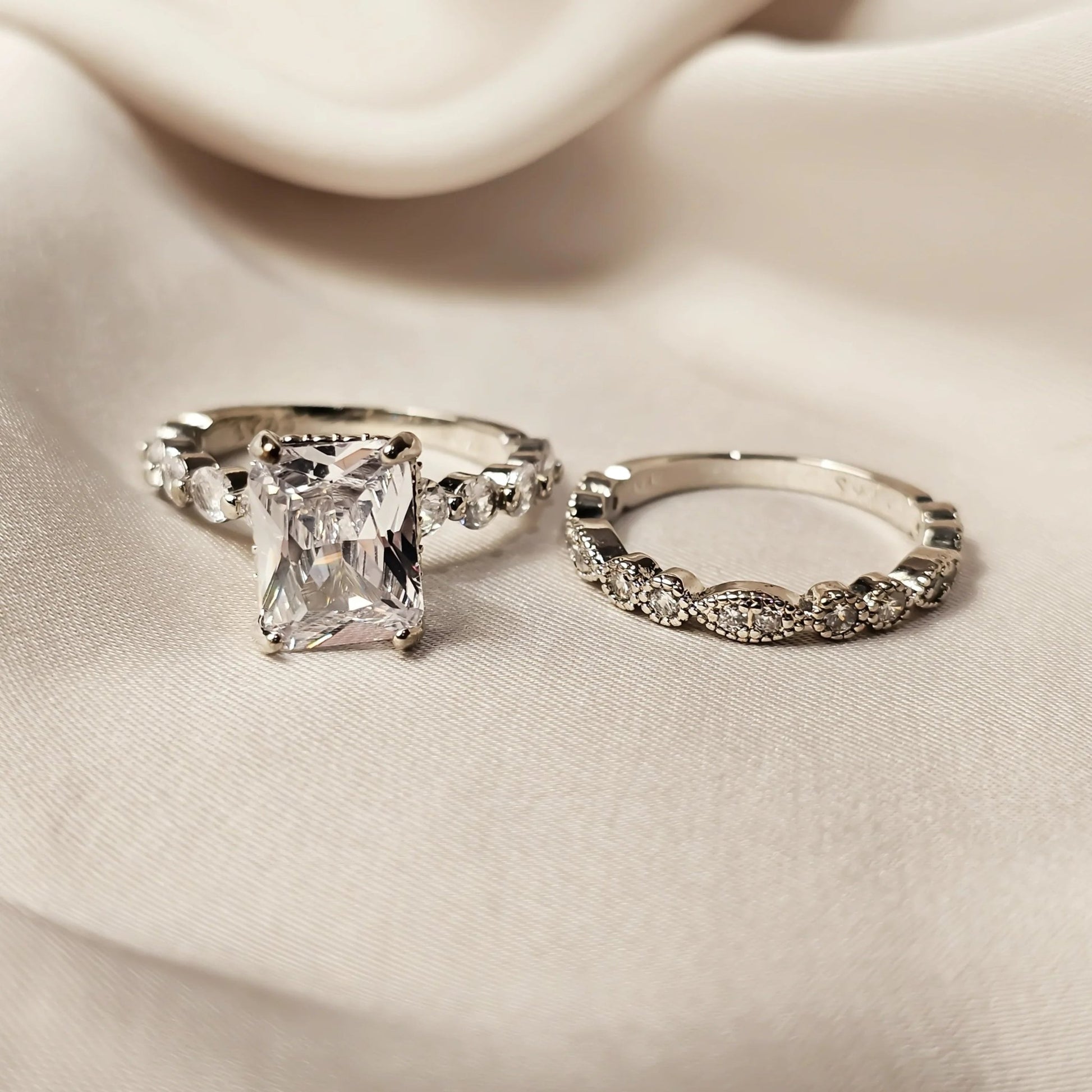 White Sapphire Ring - FAH Jewelry