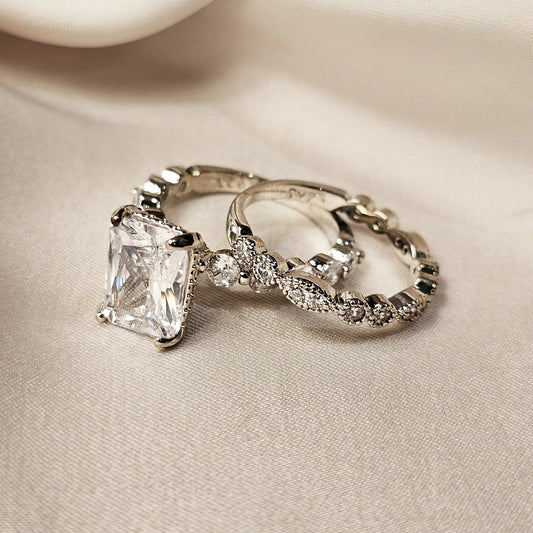 White Sapphire Ring - FAH Jewelry