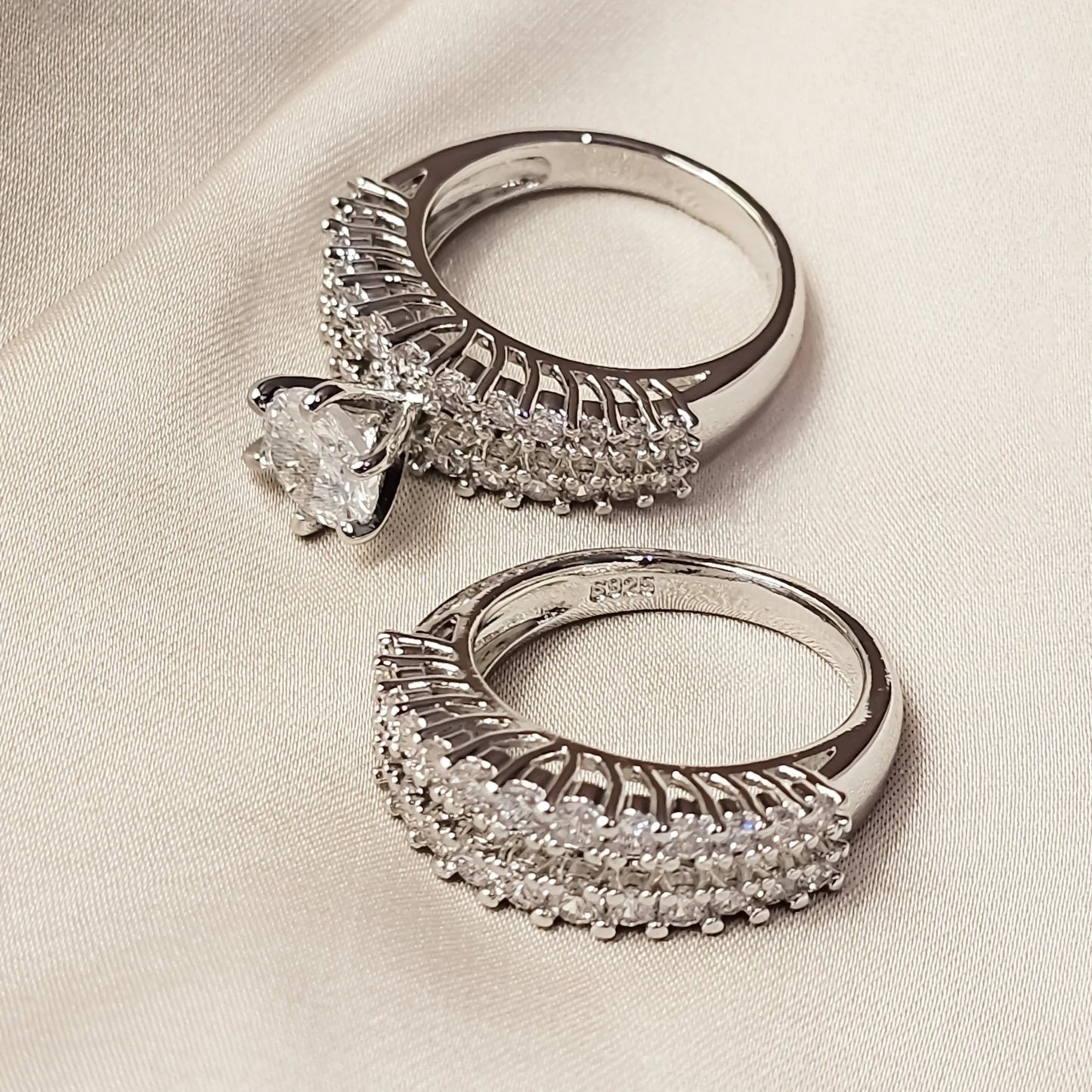 Zircon Anel Austrian Crystals Rings - FAH Jewelry