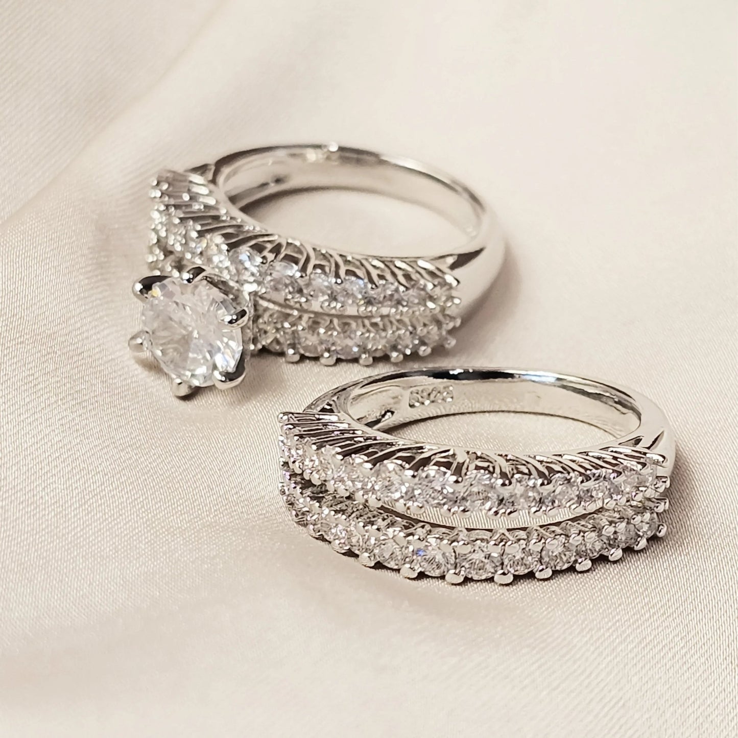 Zircon Anel Austrian Crystals Rings - FAH Jewelry