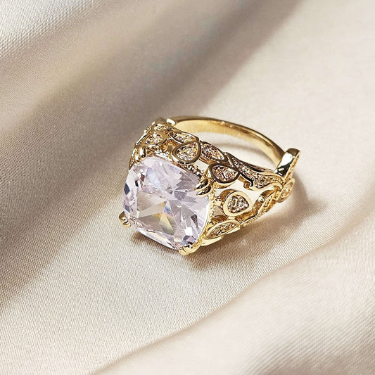 Zirconica Anel Austrian Crystals Rings - FAH Jewelry