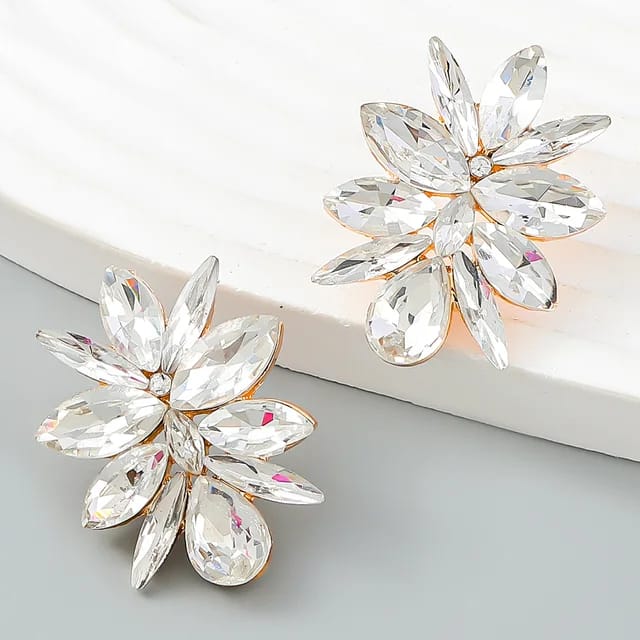 Trendy Crystal Statement Earrings - FAH Jewelry