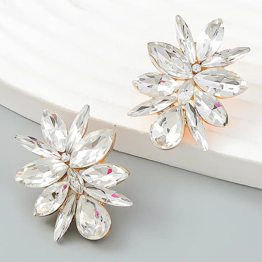 Trendy Crystal Statement Earrings - FAH Jewelry