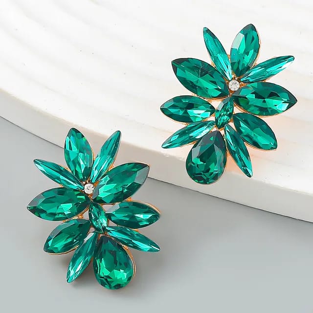 Trendy Crystal Statement Earrings - FAH Jewelry