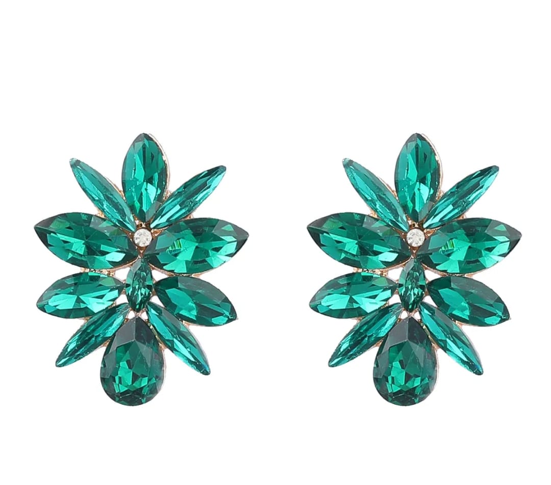 Trendy Crystal Statement Earrings - FAH Jewelry